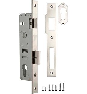 Корпус узкопрофильного замка с защелкой PROF153-30/85 (153-30/85) CP хром