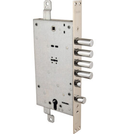 Замок врезной двухсистемный «54.787» ключ 60 мм Хром