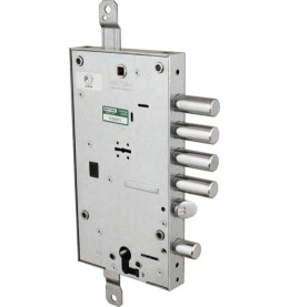 Замок врезной двухсистемный «54.797-S» (левый) (без накладок), ключ 60 мм Хром