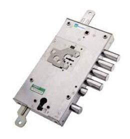 Замок врезной двухсистемный «54.J787-S MyKey» (левый) перекодировка с торца, ключ 60 мм Хром