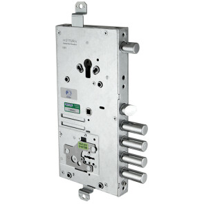 Замок врезной двухсистемный 54.J919M-S MyKey (левый), перекод. с торца, кл. 60 мм, без накл.