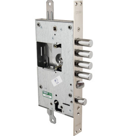 Замок врезной двухсистемный 54.K787-S (левый), ключ 40 мм, без накл.