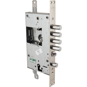 Замок врезной двухсистемный 54.K787-S (левый), ключ 40 мм, без накл.