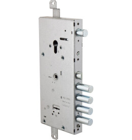 Замок врезной двухсистемный «NEW CAMBIO FACILE 57.966.48» (тех. упаковка), ключ 44 мм Хром