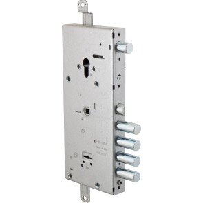 Замок врезной двухсистемный «NEW CAMBIO FACILE 57.966.48» (тех. упаковка), ключ 64 мм Хром