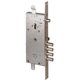 Замок врезной двухсистемный «NEW CAMBIO FACILE 57.985.48» (тех.упак) с блок. от сув. мех-ма, кл. 44 мм Хром