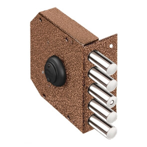 Замок накладной сувальдный «RеХ.3.12» 5 кл. Медь