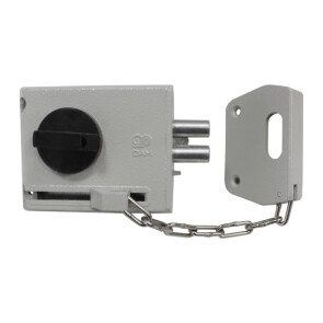 Замок накладной «ЗНД-1АК» левый Серый