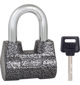 Замок навесной PL-2055 (55 мм) 4 "фин." кл. БЛИСТЕР