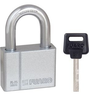 Замок навесной PL-PROTEC-2550 4 fin key (PL-2550) фин. /блистер