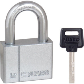 Замок навесной PL-PROTEC-2550 4 fin key (PL-2550) фин. /блистер