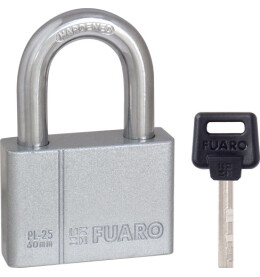 Замок навесной PL-PROTEC-2560 4 fin key (PL-2560) фин. /блистер