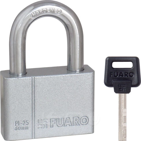 Замок навесной PL-PROTEC-2560 4 fin key (PL-2560) фин. /блистер