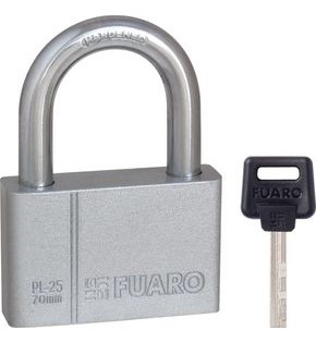 Замок навесной PL-PROTEC-2570 4 fin key (PL-2570) фин. /блистер