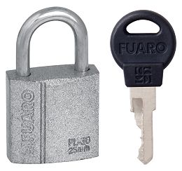 Замок навесной PL-3025 (25 мм) 2 quot англ.quot  кл. БЛИСТЕР