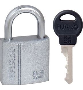 Замок навесной PL-PROTEC-3032 3key (PL-3032) англ. /блистер