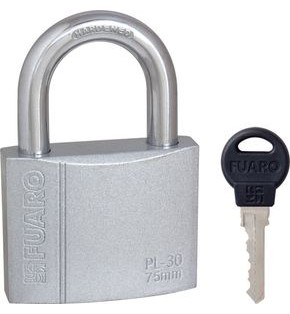 Замок навесной PL-PROTEC-3075 3key (PL-3075) англ. /блистер
