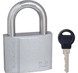 Замок навесной PL-3075 (75мм) 3 quot англ.quot  кл. БЛИСТЕР