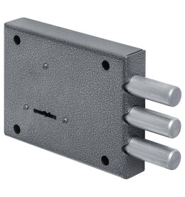 Замок накладной сувальдный «115.11.033» 3 кл. Хром