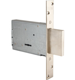 Замок врезной сувальдный «40.701.50» (с отв. планкой, без накладок) Хром