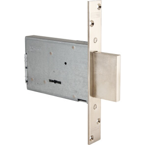 Замок врезной сувальдный «40.701.70» (с отв. планкой, без накладок) Хром