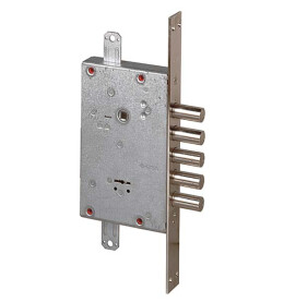 Замок врезной сувальдный «57.525.48» (инд. упаковка), ключ 40 мм Хром