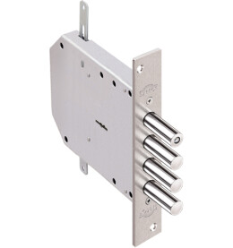 Замок врезной сувальдный «Базальт 1.05.03» с тягами, 5 кл. Хром