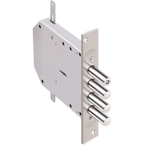 Замок врезной сувальдный «Базальт 1.05.03» с тягами, 5 кл. Хром