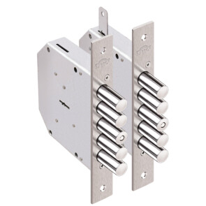 Замок врезной сувальдный «Гранит 1.06.01» 5 кл. Хром