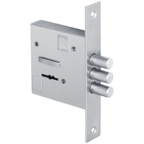 Замок врезной сувальдный «GS-SM 009» 5 кл. Хром