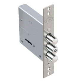 Замок врезной сувальдный «Лазурит 1.02.07» 5 кл. Хром