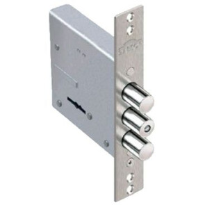 Замок врезной сувальдный «Лазурит 1.02.07» 5 кл. Хром