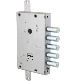 Замок врезной сувальдный «NEW CAMBIO FACILE 57.655.48» (тех. упаковка), ключ 64 мм Хром