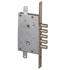 Замок врезной сувальдный «NEW CAMBIO FACILE 57.675.48» (тех. упаковка), ключ 44 мм Хром