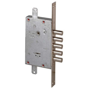 Замок врезной сувальдный «NEW CAMBIO FACILE 57.675.48» (тех. упаковка), ключ 44 мм Хром