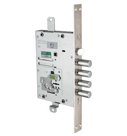 Замок врезной сувальдный с защёлкой 52.J535M-S MyKey (левый), ключ 60 мм, без накл.