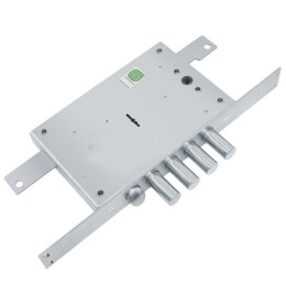 Замок врезной сувальдный с защёлкой «ЗВ 21.12» без планки, 5 кл. Хром