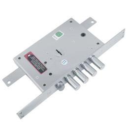 Замок врезной сув. с защёлкой ЗВ 21.12 ДТ МАКСИМУМ с тягами (прав), 5 кл (длин. кл. 54 мм) /z8287/