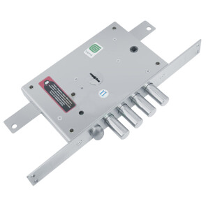Замок врезной сув. с защёлкой ЗВ 21.12 ДТ МАКСИМУМ с тягами (прав), 5 кл (длин. кл. 54 мм) /z8287/