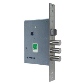 Замок врезной сувальдный с защёлкой «ЗВ 30.11» 4 кл. Хром