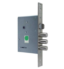 Замок врезной сувальдный с защёлкой «ЗВ 30.11» 4 кл. длинный кл. 59 мм Хром