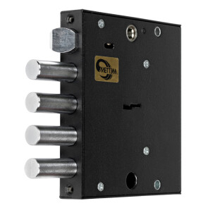 Замок врезной сувальдный с защёлкой «ЗВ9 153.0.0» (без лицевой планки), 5 кл. Черный