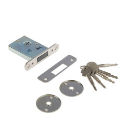 Замок врезной сувальдный «ЗВ-083» (СТАЛЬФ) Хром