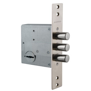 Замок врезной сувальдный «ЗВ 50.01» 4 кл. длинный кл. 59 мм Хром