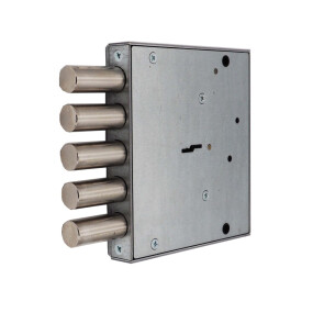 Замок врезной сувальдный «ЗВ8 150.0.1-18» (без лицевой планки), 5 кл. Хром