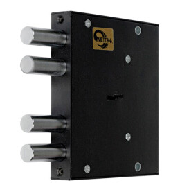 Замок врезной сувальдный «ЗВ8 151.0.1» (без лицевой планки), 5 кл. ключ 80 мм Черный