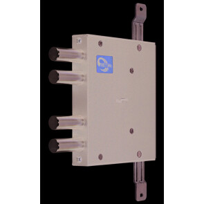 Замок врезной сувальдный «ЗВ8 151.1.0» с тягами (без лицевой планки), 5 кл. ключ 60 мм Черный