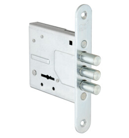 Замок врезной сувальдный «ЗВ8-4С/1» (без отв. планки), 3 кл. Хром