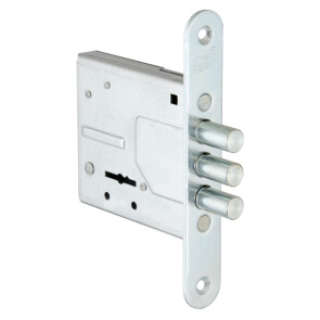 Замок врезной сувальдный «ЗВ8-4С/1» (без отв. планки), 3 кл. Хром