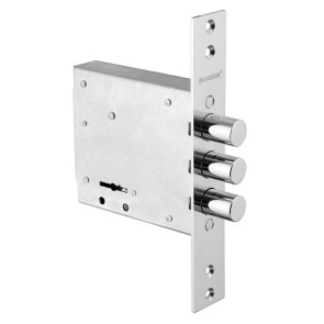 Замок врезной сувальдный «ЗВ8-8 Г/15» 5 кл. Хром